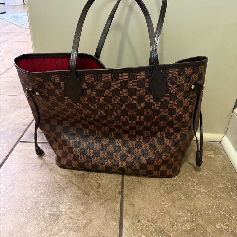 Louis Vuitton Neverful MM Damier Ebene Tote